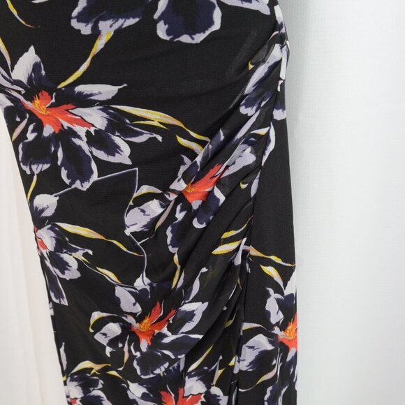 Diane Von Furstenberg Side Cinch Skirt In Lanell Black Sz S - Picture 6 of 7